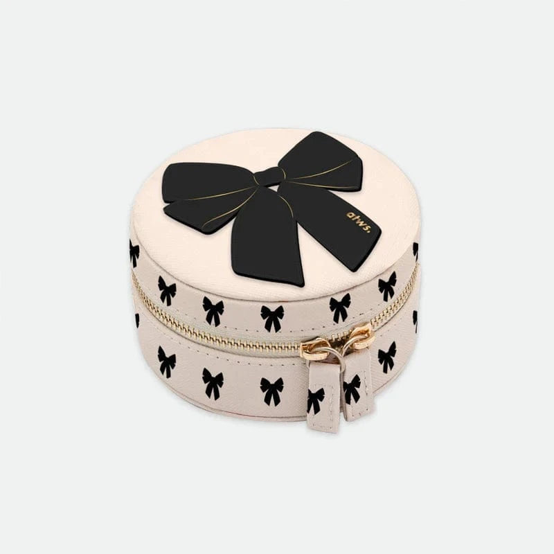 All The Way To Say Bijoux Jewelry Box - Black Bow