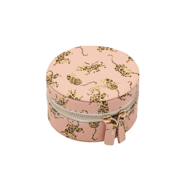 All The Way To Say Bijoux Jewelry Box Pink Leopard