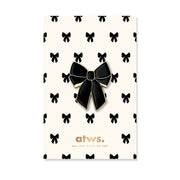 All The Way To Say Bijoux Spilla Black Bow