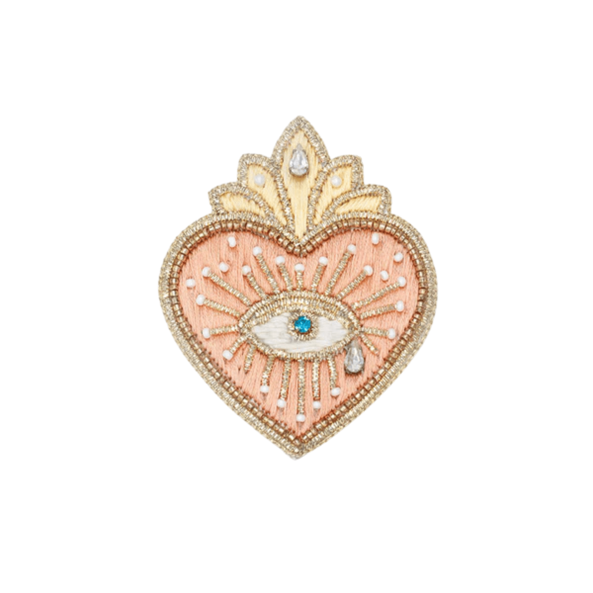 All The Way To Say Bijoux Spilla Ricamata Ex Voto