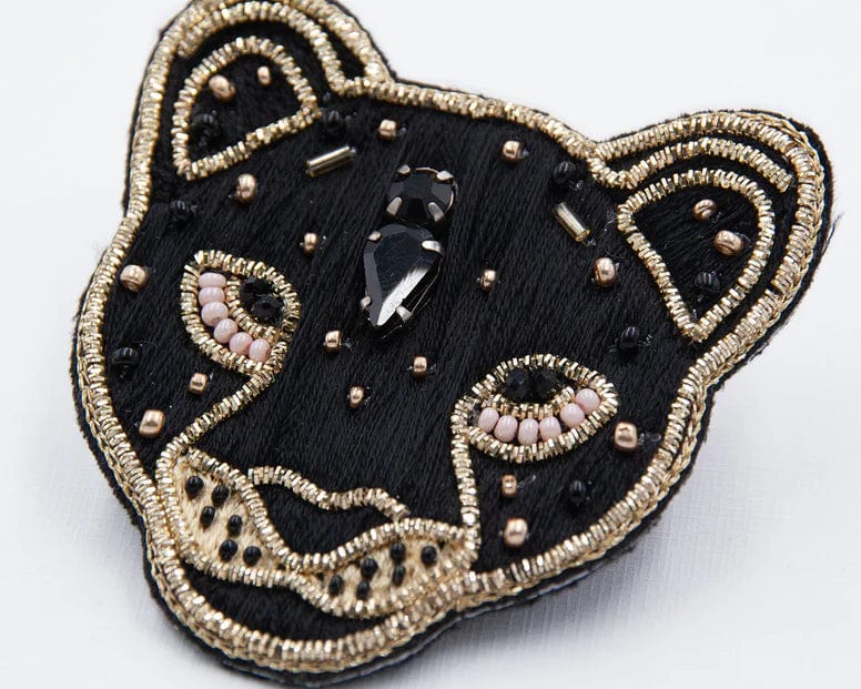 All The Way To Say Bijoux Spilla Ricamata Leopard