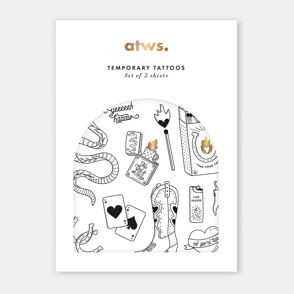 All The Way To Say Bijoux Tatoo Set Modern Western