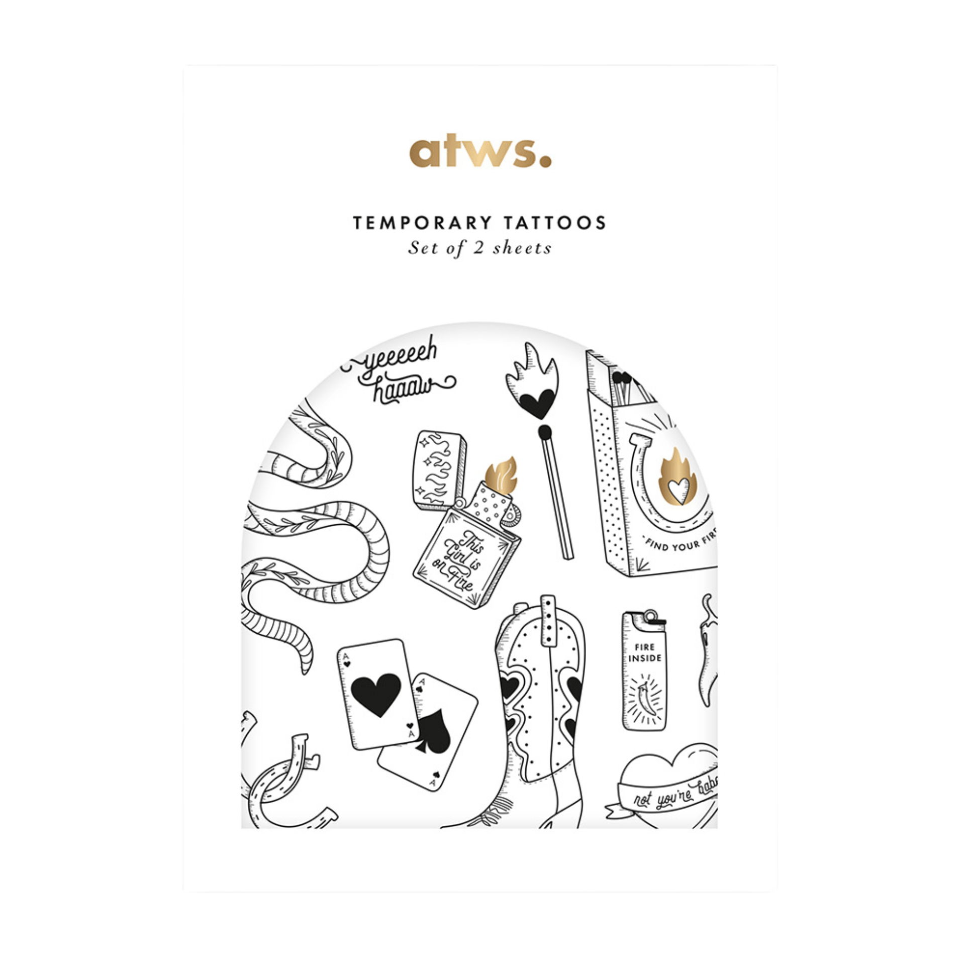 All The Way To Say Bijoux Tatoo Set Modern Western