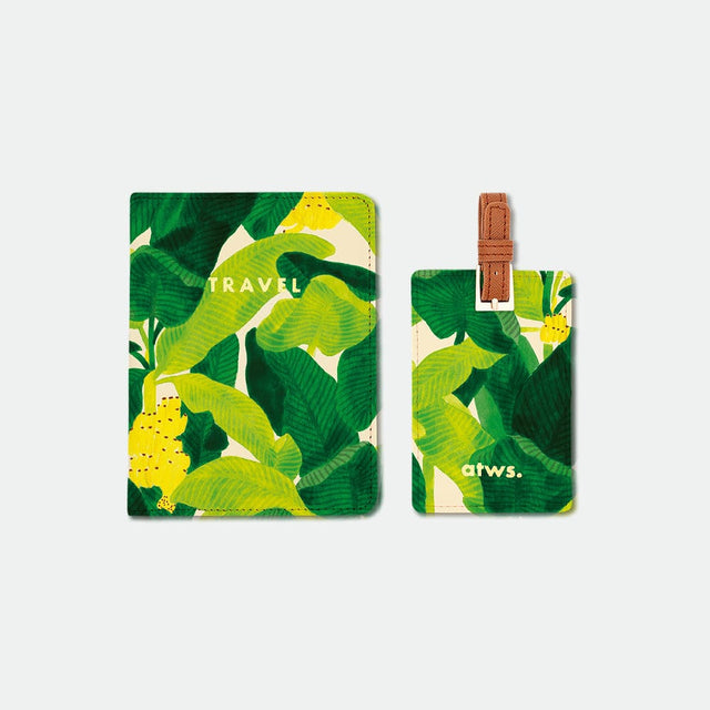 All The Way To Say Bijoux Travel Set - Beverly Hills Bananas Leaves