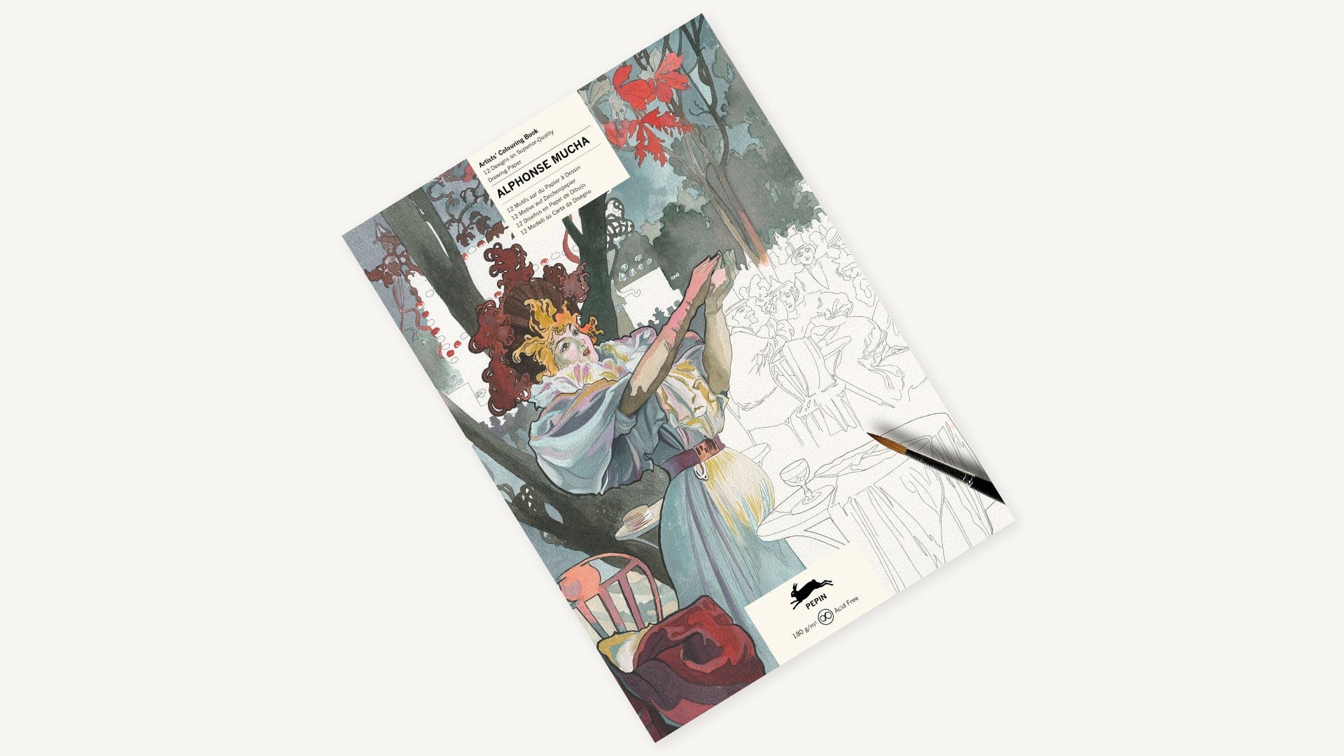 Pepin Press Book Coloring Book - Alphonse Mucha