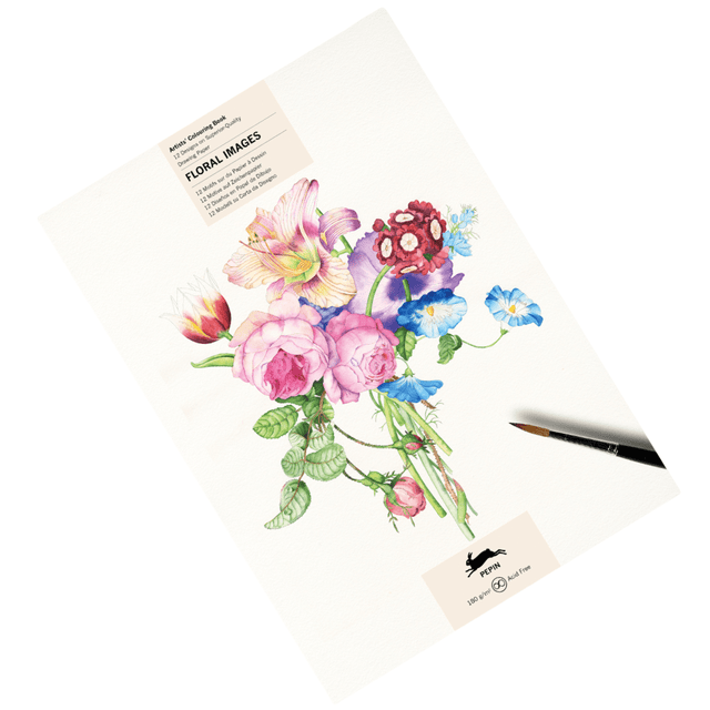 Pepin Press Book Coloring Book - Floral Images