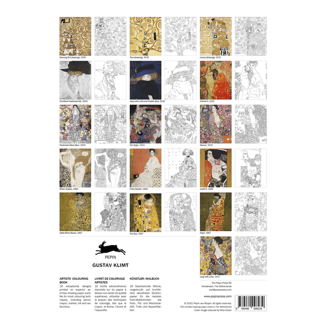 Pepin Press Book Coloring Book - Gustav Klimt