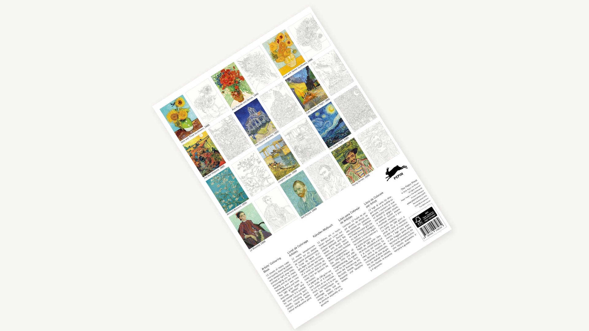 Pepin Press Book Coloring Book - Van Gogh