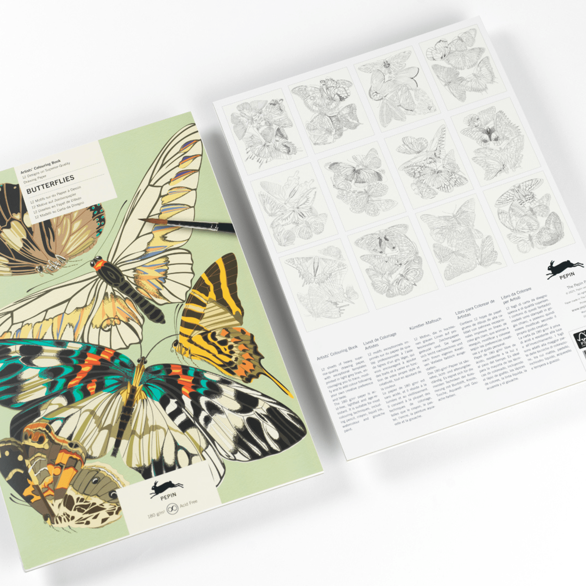 Pepin Press Book Colouring Book - Butterflies