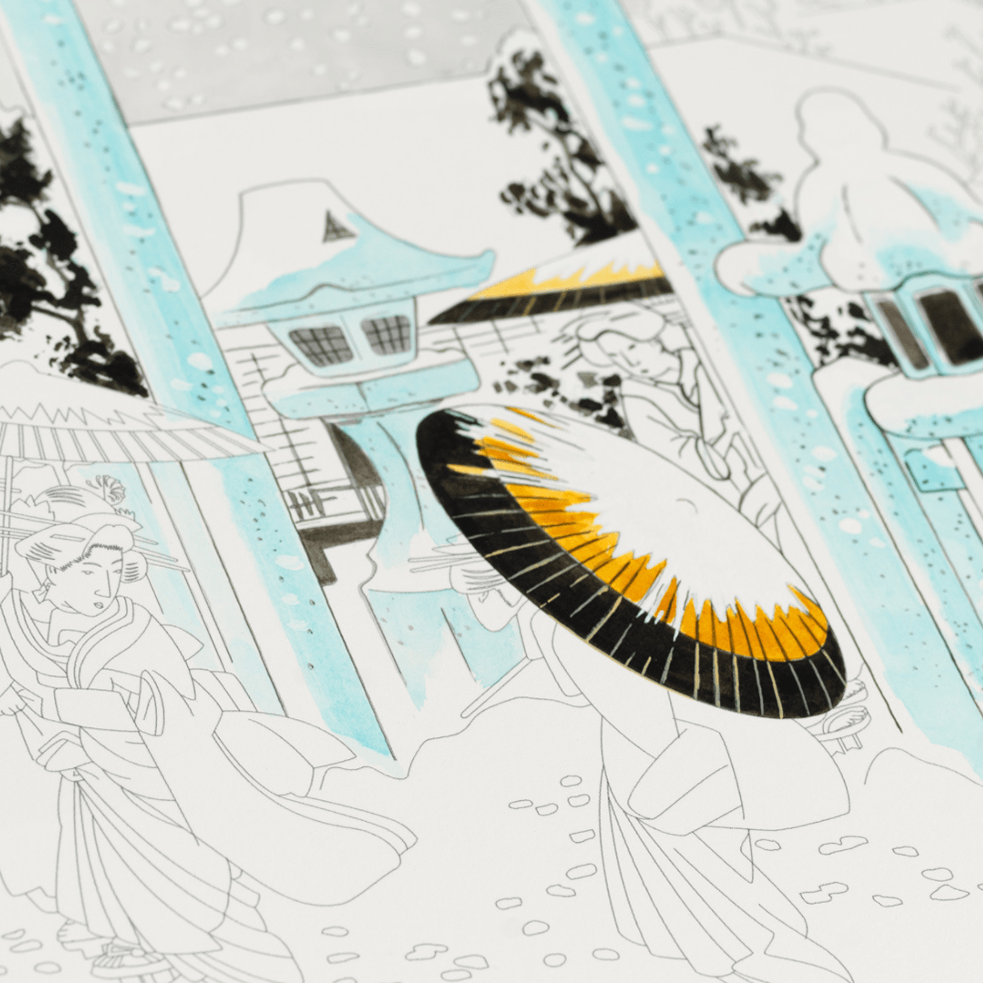 Pepin Press Book Colouring Book - Japan New Edition