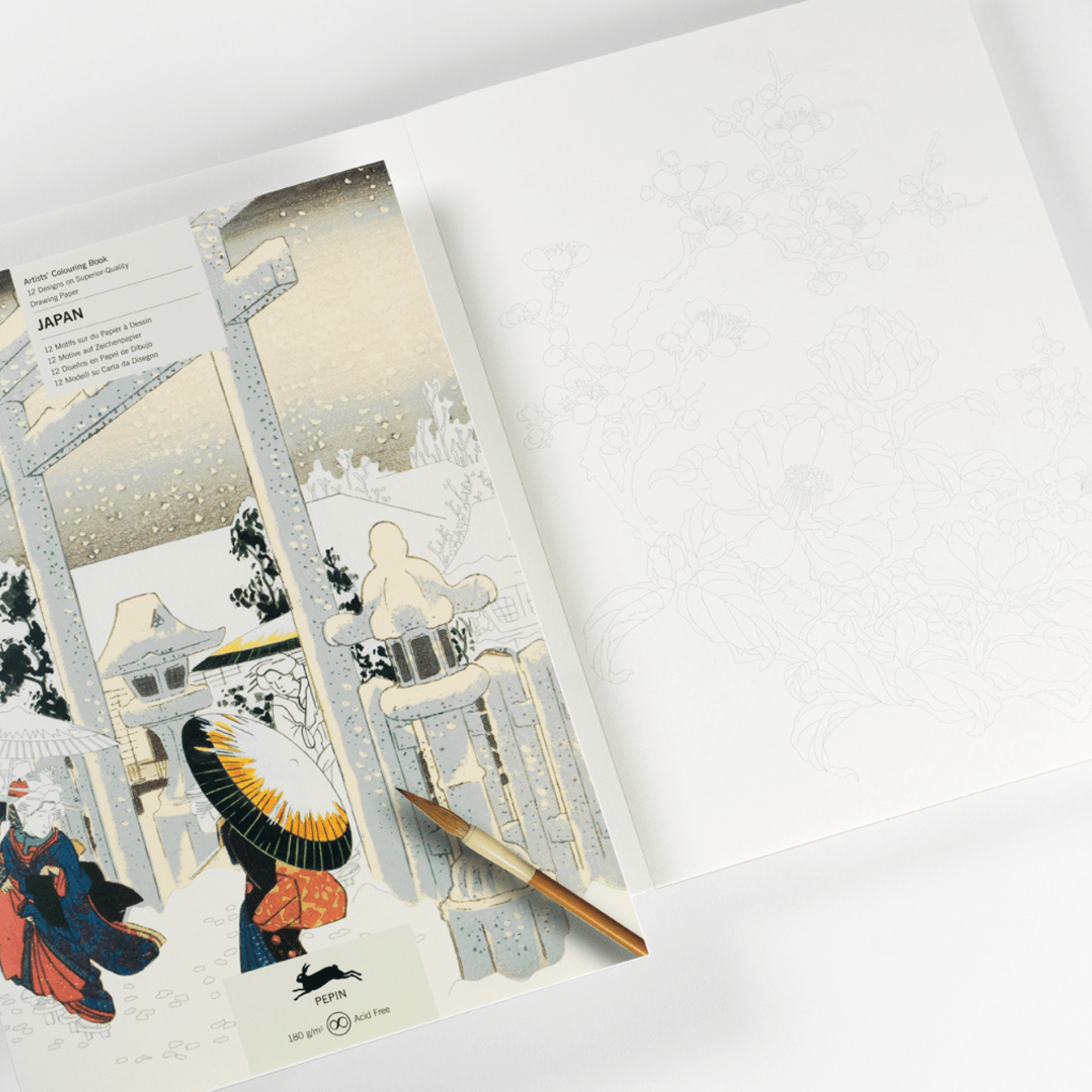 Pepin Press Book Colouring Book - Japan New Edition