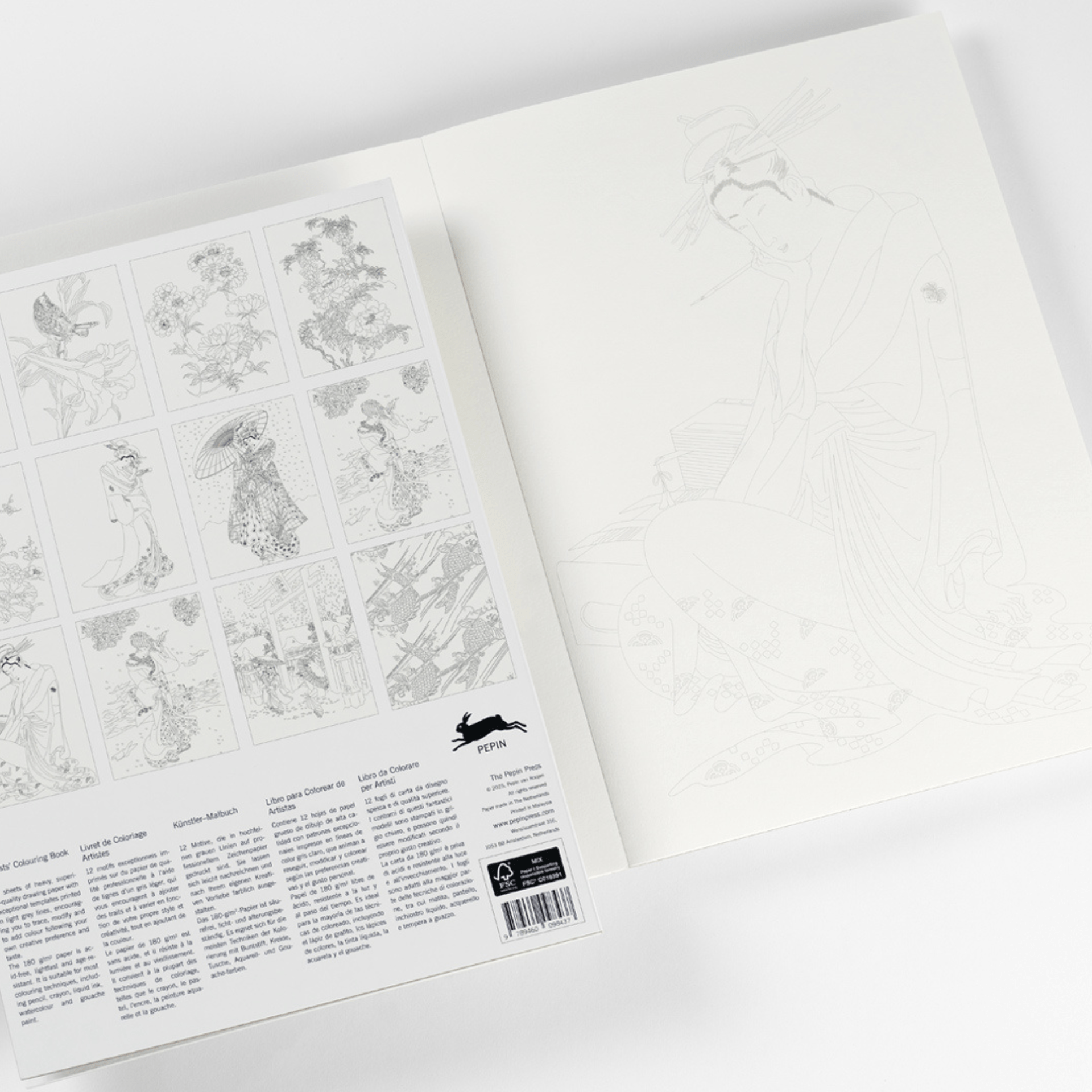 Pepin Press Book Colouring Book - Japan New Edition