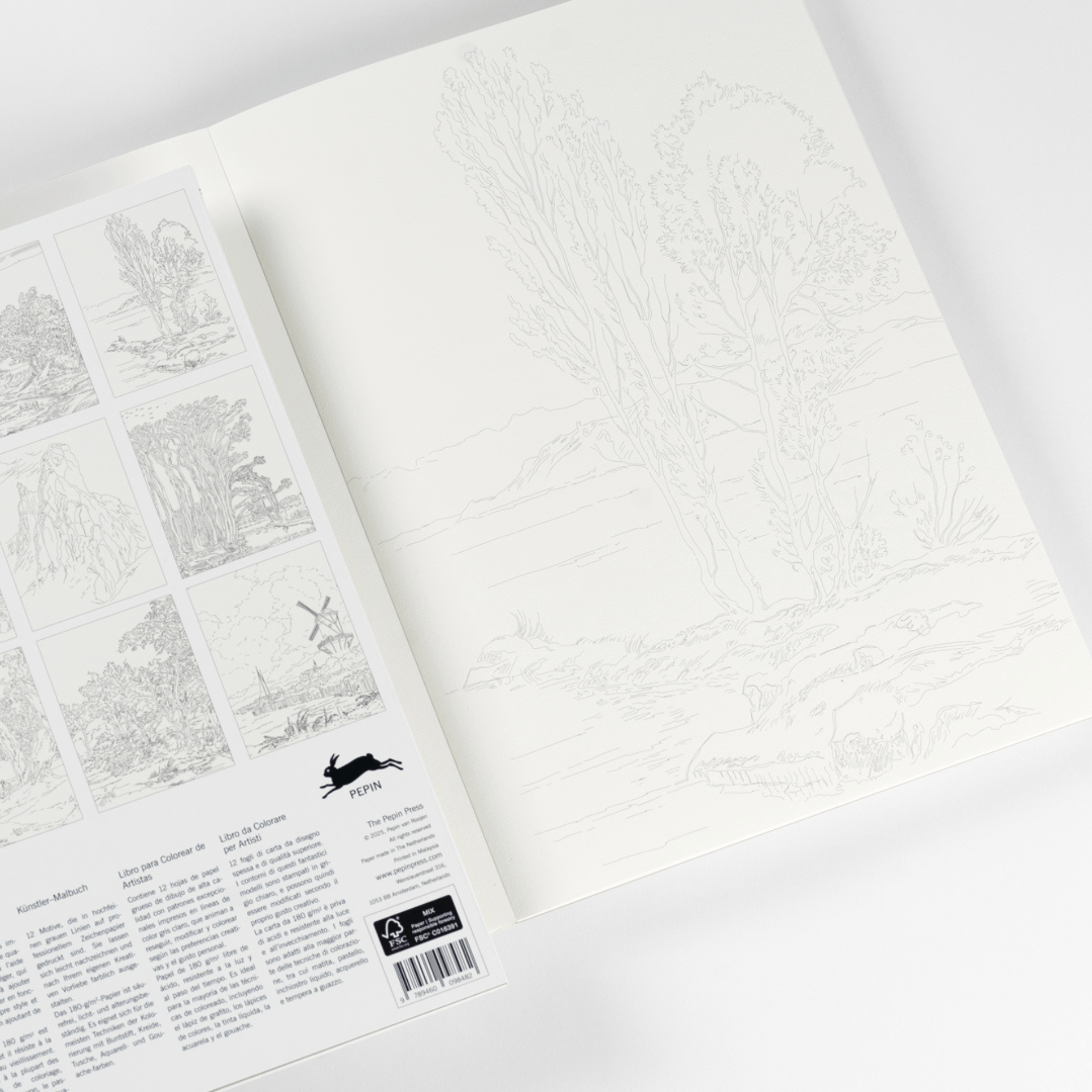 Pepin Press Book Colouring Book - Landscape