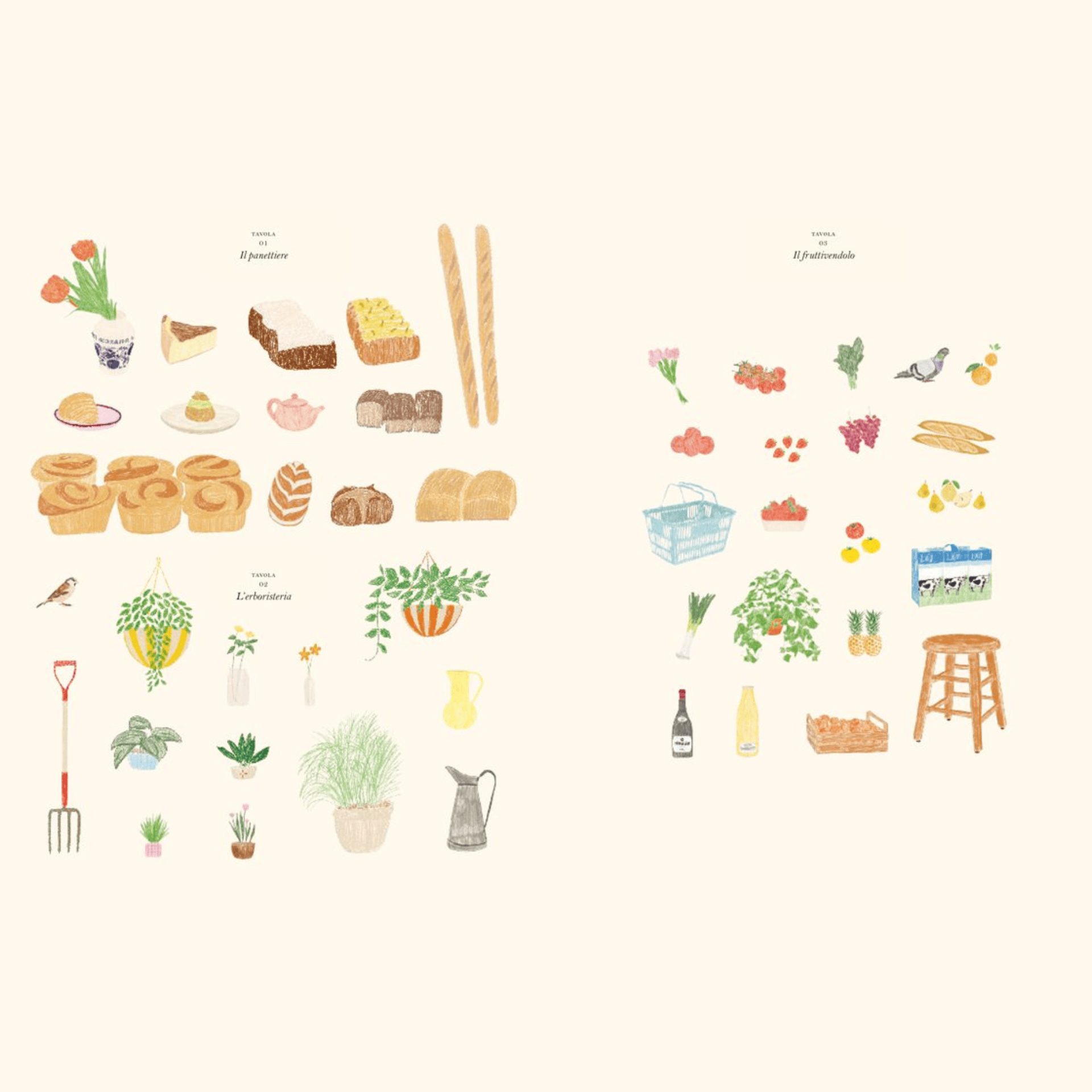 L'Ippocampo Book Il Mercato - Sticker & Coloring Book
