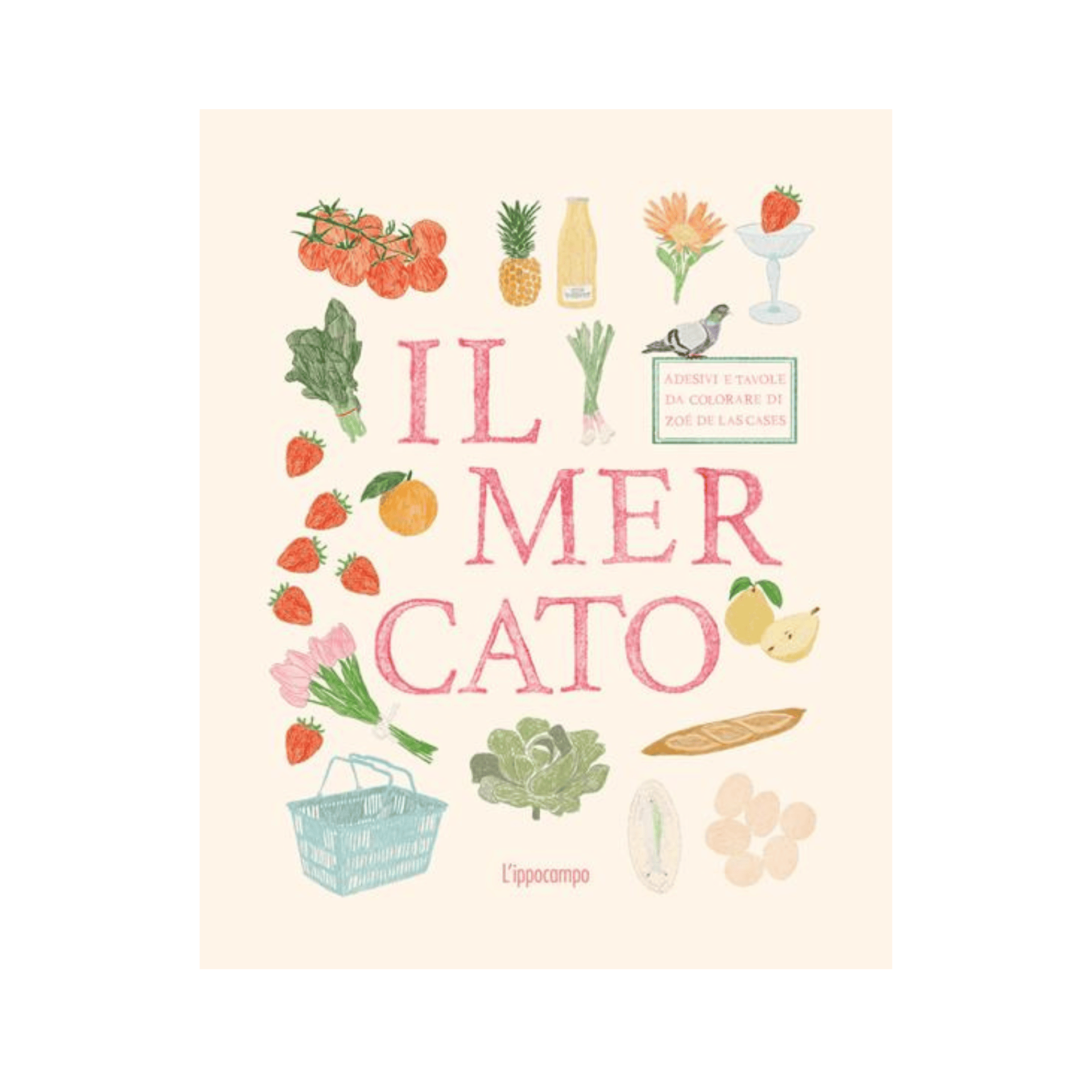 L'Ippocampo Book Il Mercato - Sticker & Coloring Book