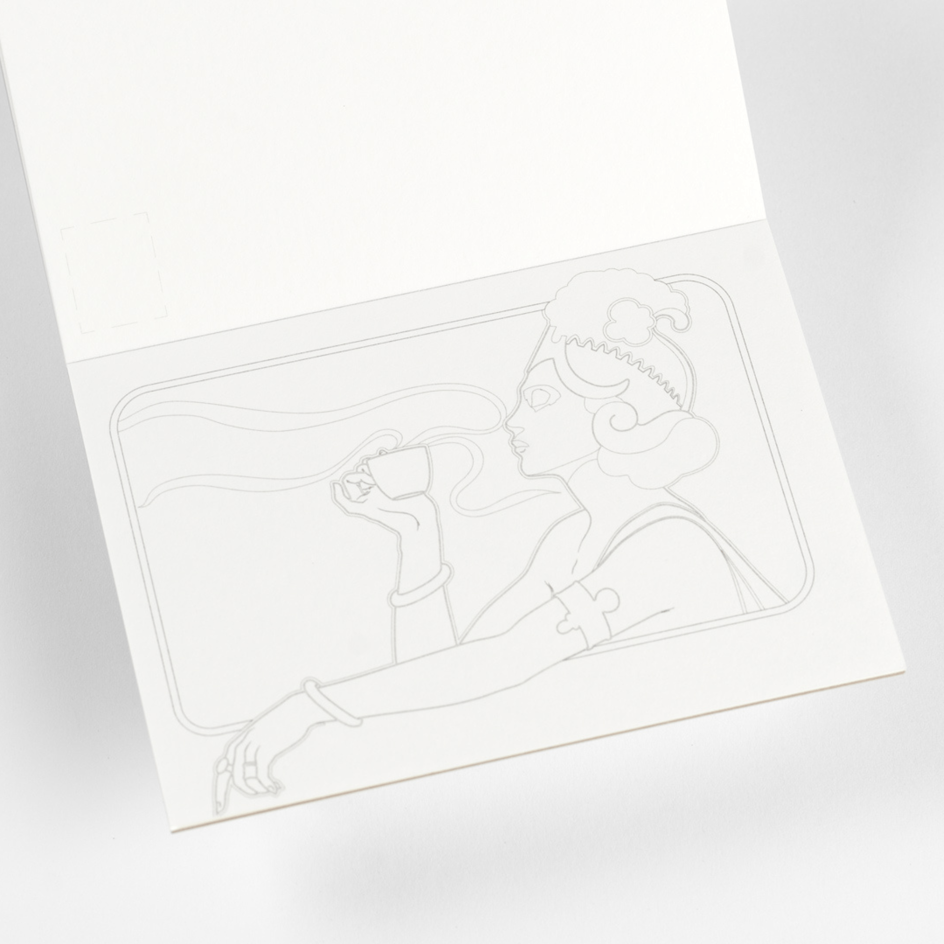 Pepin Press Book Watercolor Postcard Book Art Nouveau