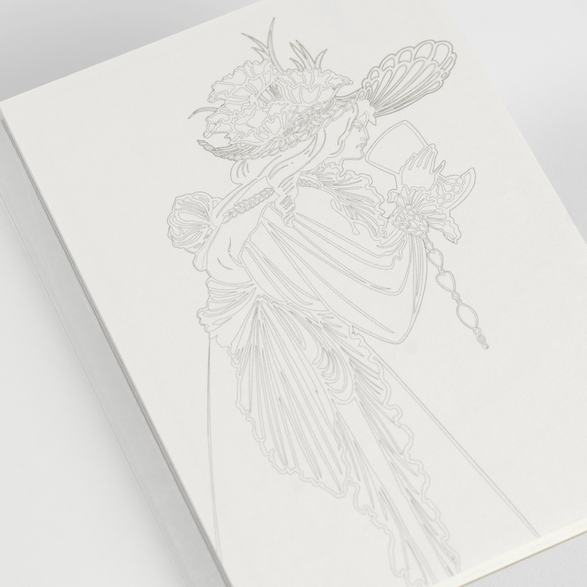 Pepin Press Book Watercolor Postcard Book Art Nouveau