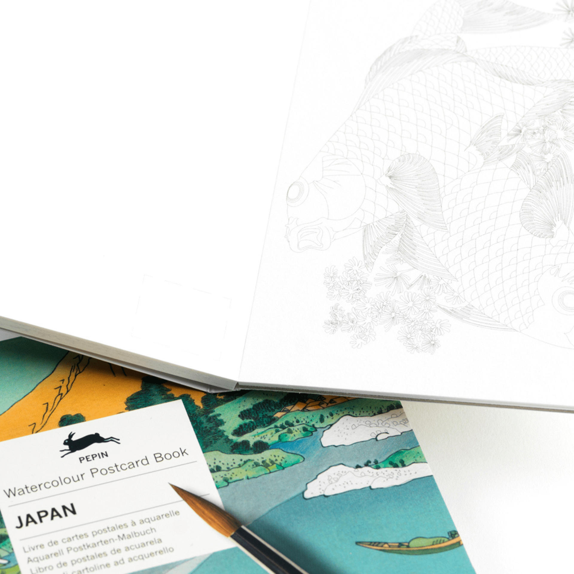Pepin Press Book Watercolor Postcard Book Japan