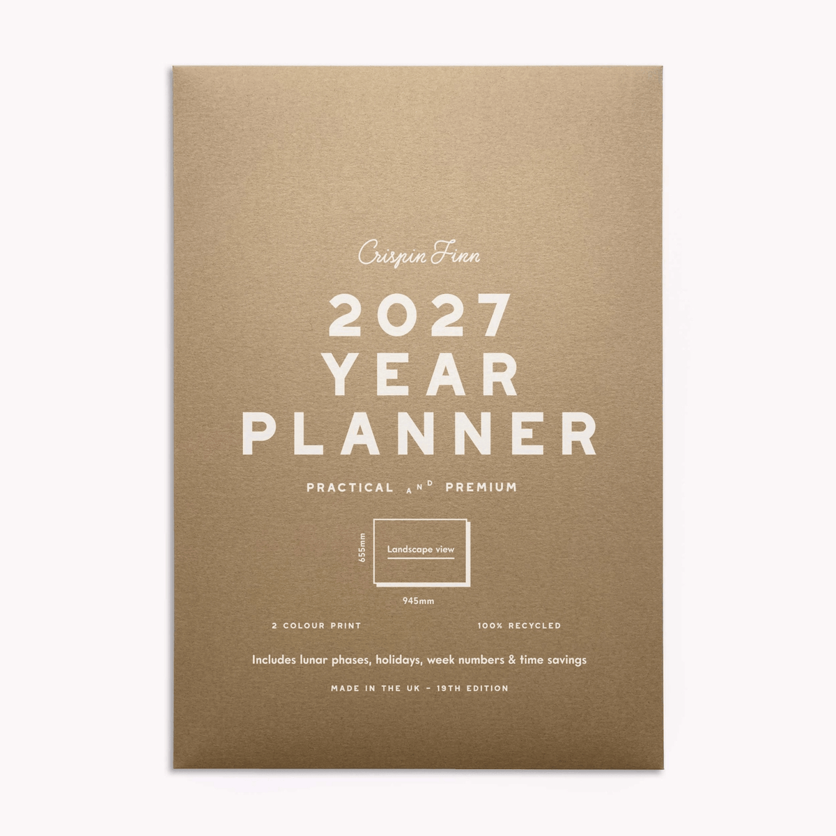 Crispin Finn calendari 2027 Year Planner - Landscape View