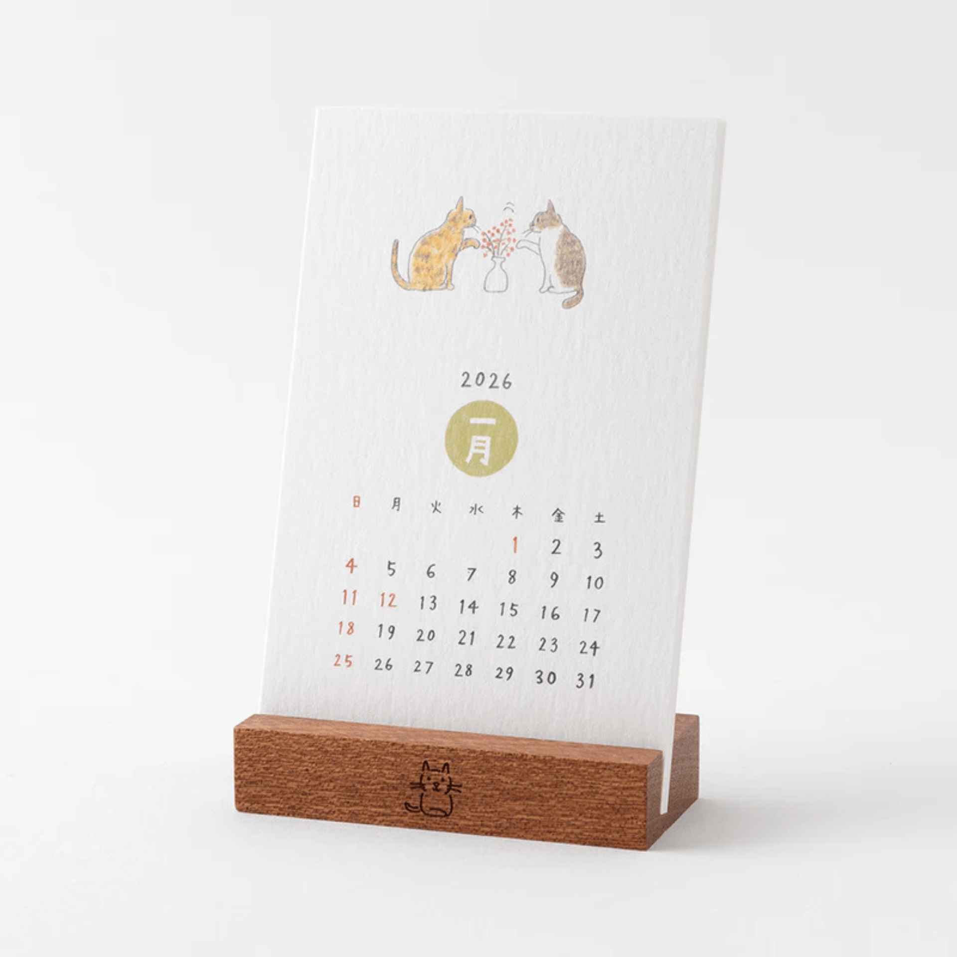 Midori calendari Calendario da Tavolo Midori 2026 Cats