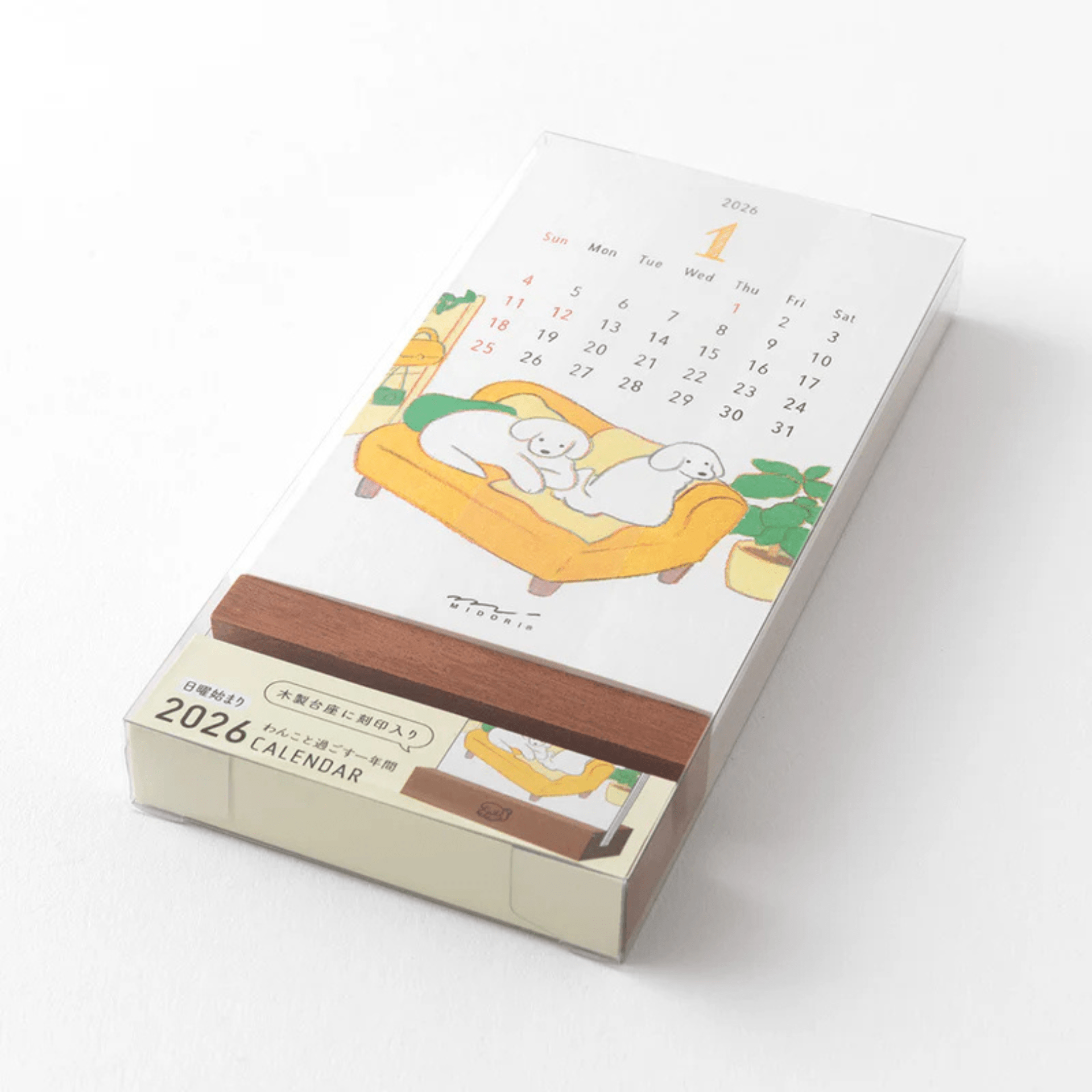 Midori calendari Calendario da Tavolo Midori 2026 Dogs