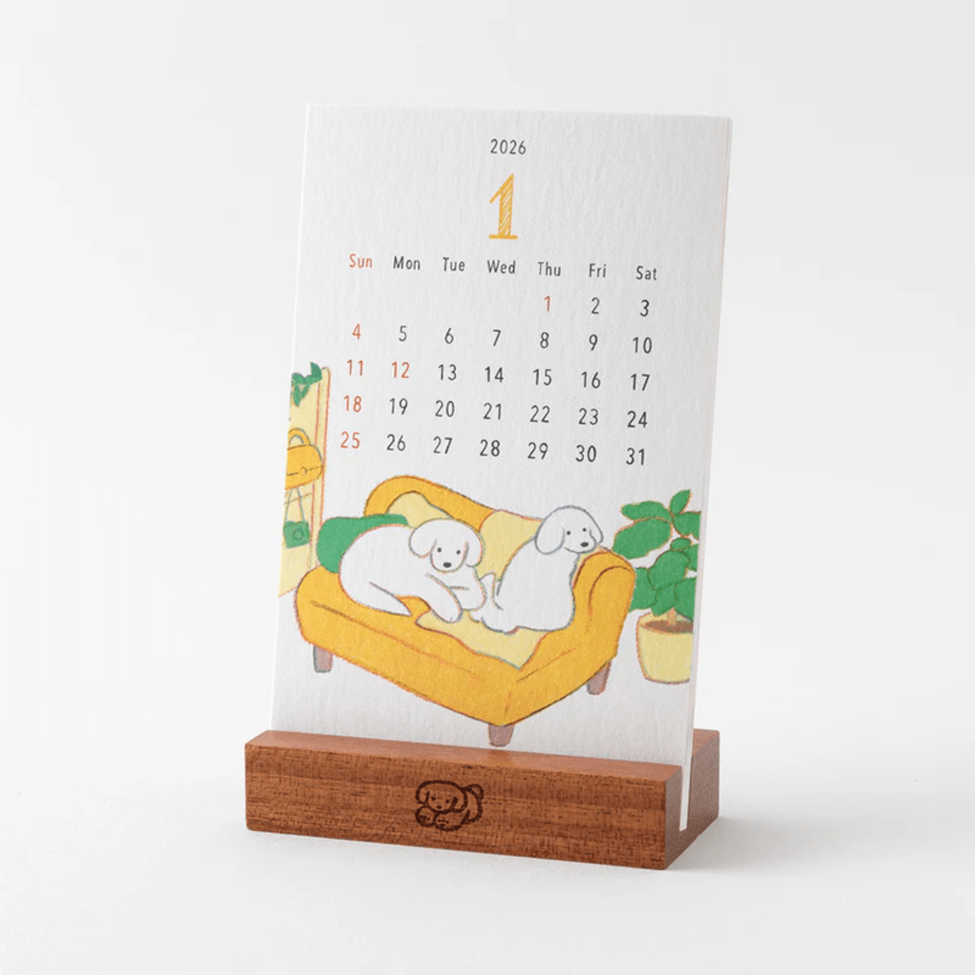 Midori calendari Calendario da Tavolo Midori 2026 Dogs