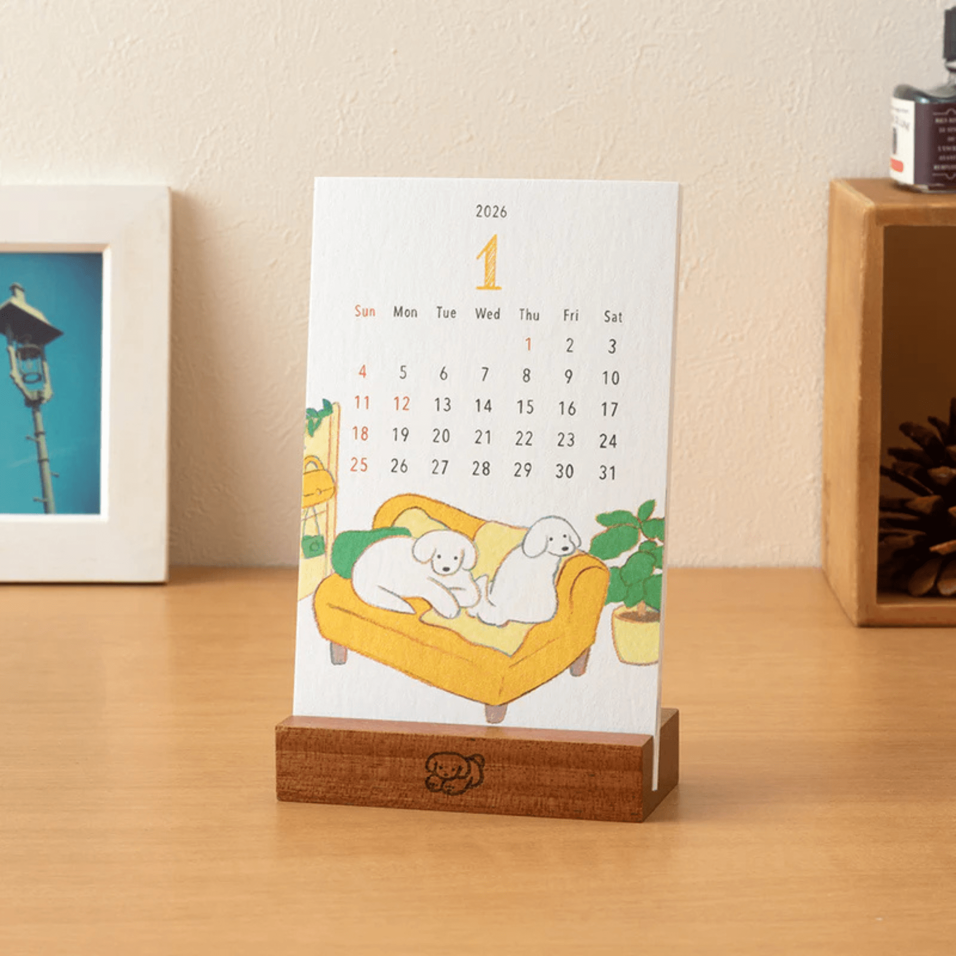 Midori calendari Calendario da Tavolo Midori 2026 Dogs