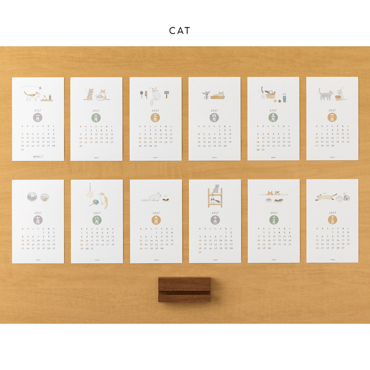 Midori calendari CAT Calendario da Tavolo Midori 2027