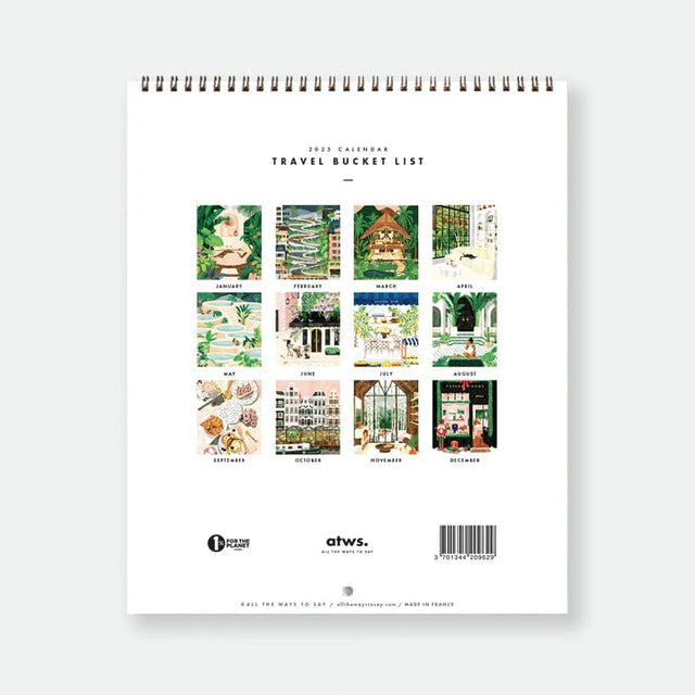 All The Way To Say calendario Calendario 2025 Travel Bucketlist