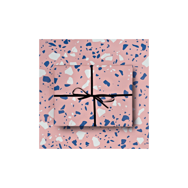 The Completist Carta regalo Foglio di carta regalo Pink Terrazzo