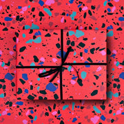 The Completist Carta regalo Foglio di carta regalo Xmas Terrazzo