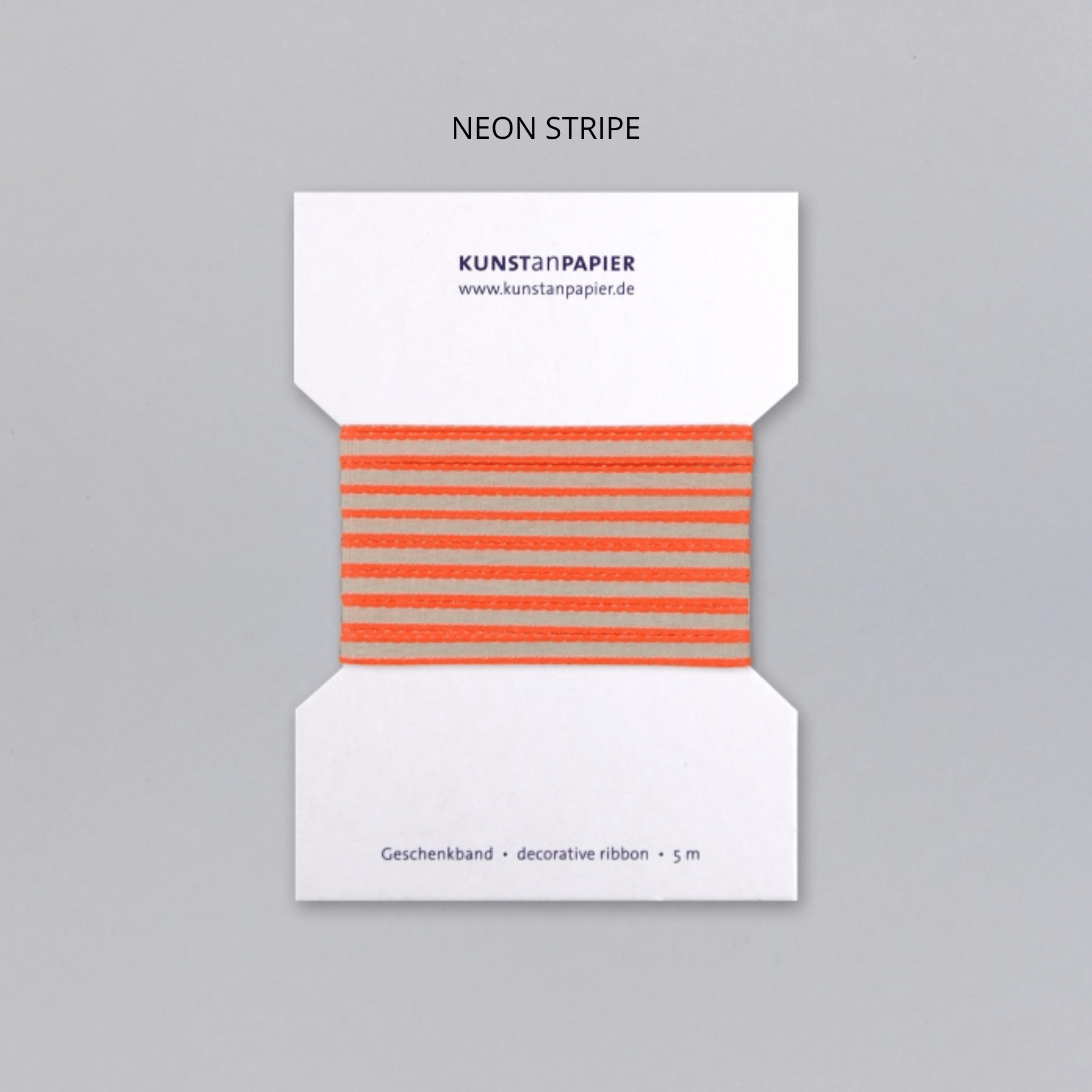 Kunst an Papier Carta regalo NEON STRIPE Nastro Gift