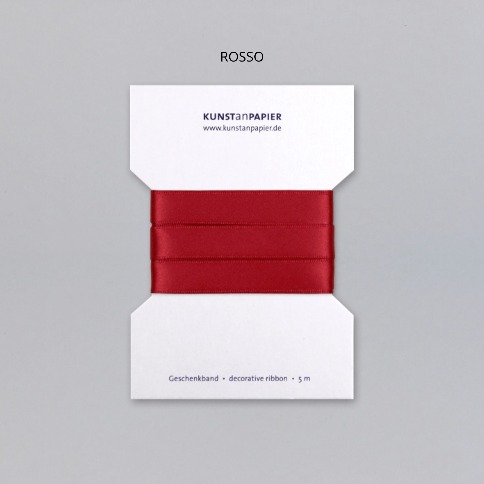 Kunst an Papier Carta regalo ROSSO Nastro Gift