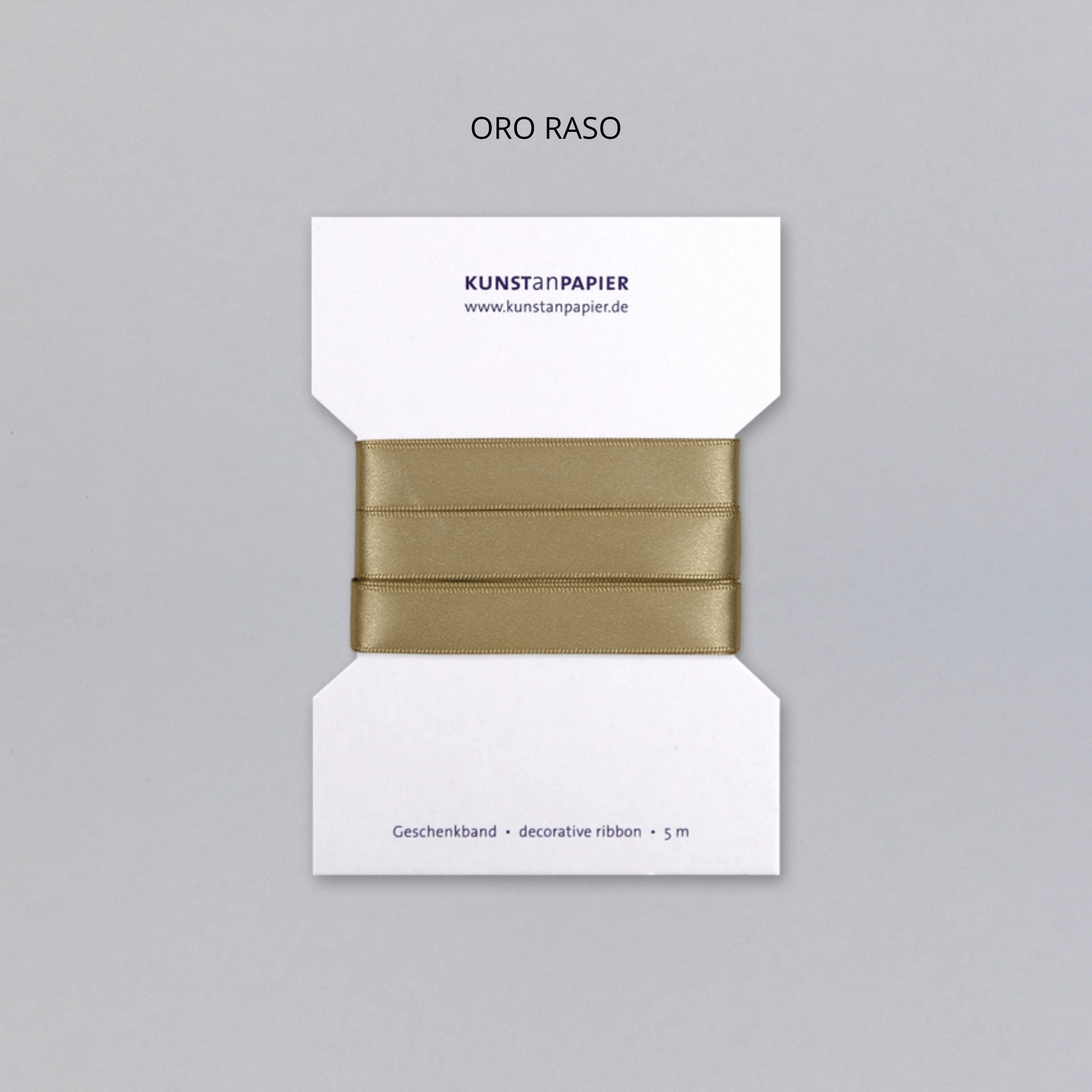Kunst an Papier Carta regalo ORO RASO Nastro Gift
