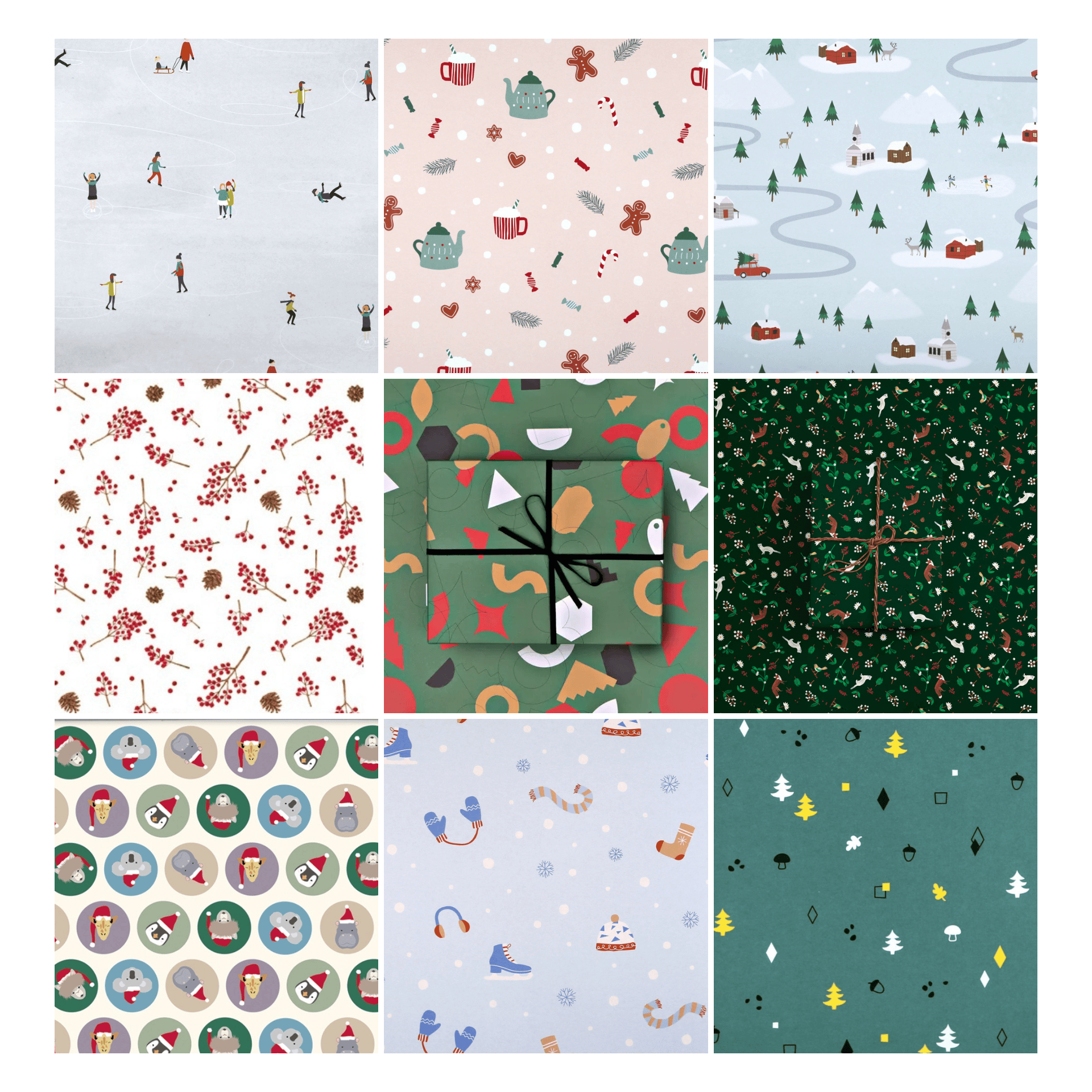 SayPaper Carta regalo Set Carta Regalo Xmas - 10 fogli