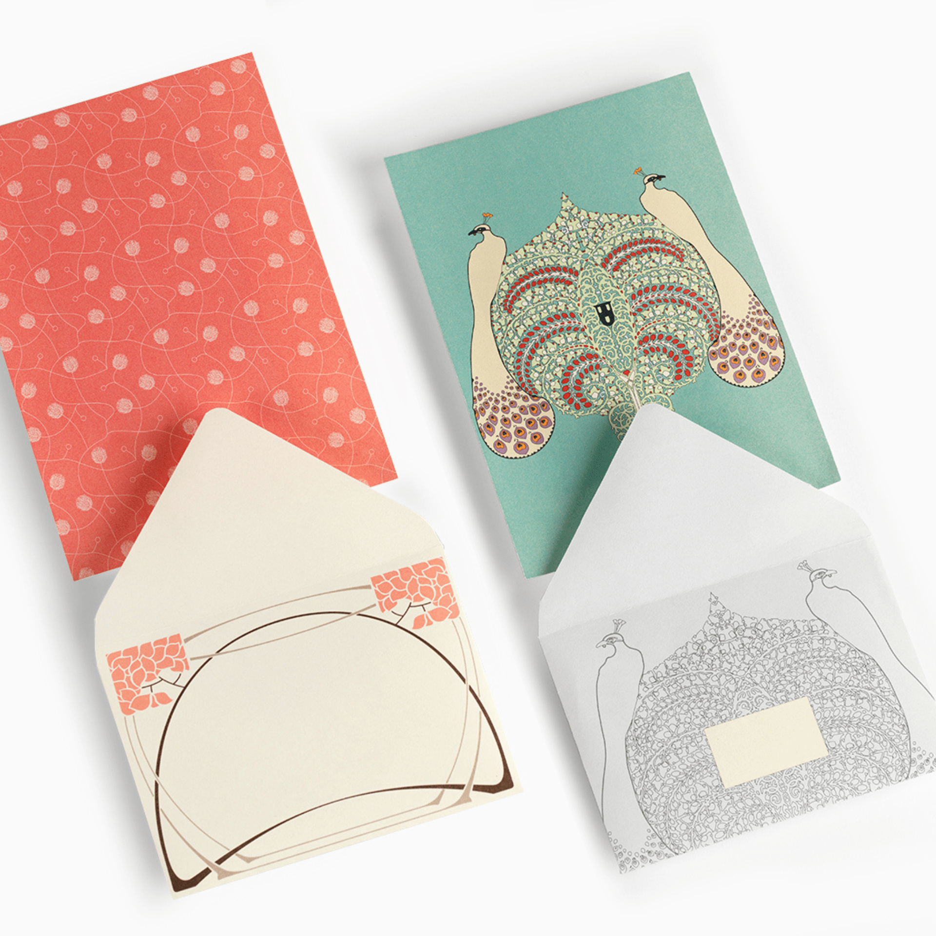 Pepin Press Carte da lettere Correspondence Set - Art Nouveau