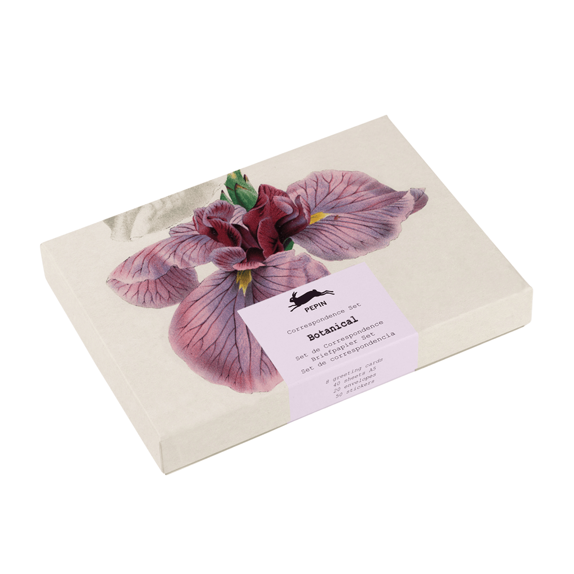 Pepin Press Carte da lettere Correspondence Set - Botanical