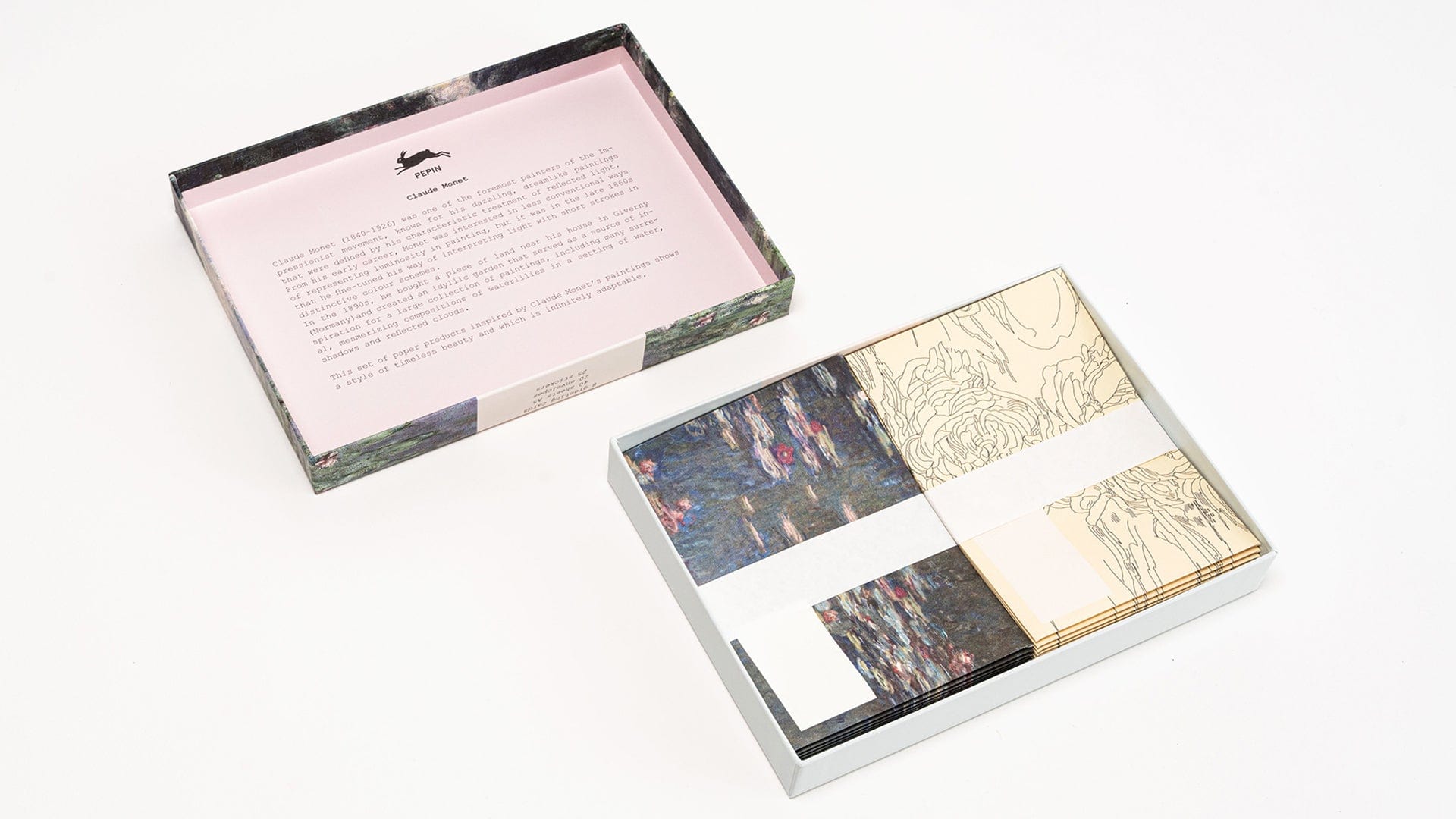 Pepin Press Carte da lettere Correspondence Set - Claude Monet