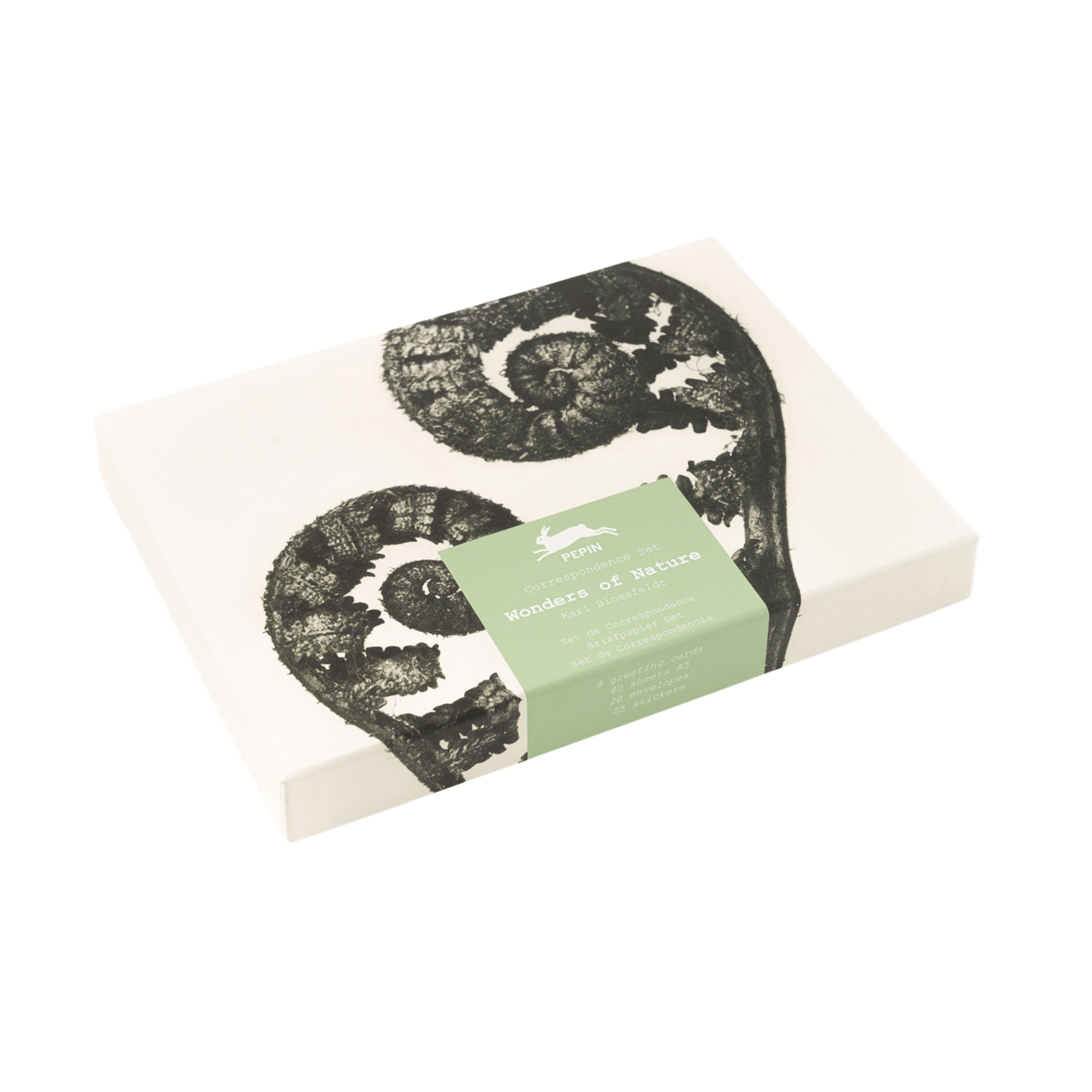 Pepin Press Carte da lettere Correspondence Set - Wonderful of Nature by Karl Blossfeldt
