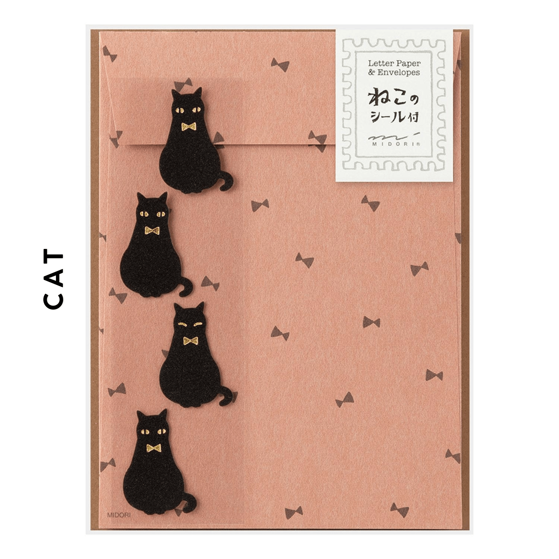 Midori Carte da lettere CAT Mini set carta da lettere Midori