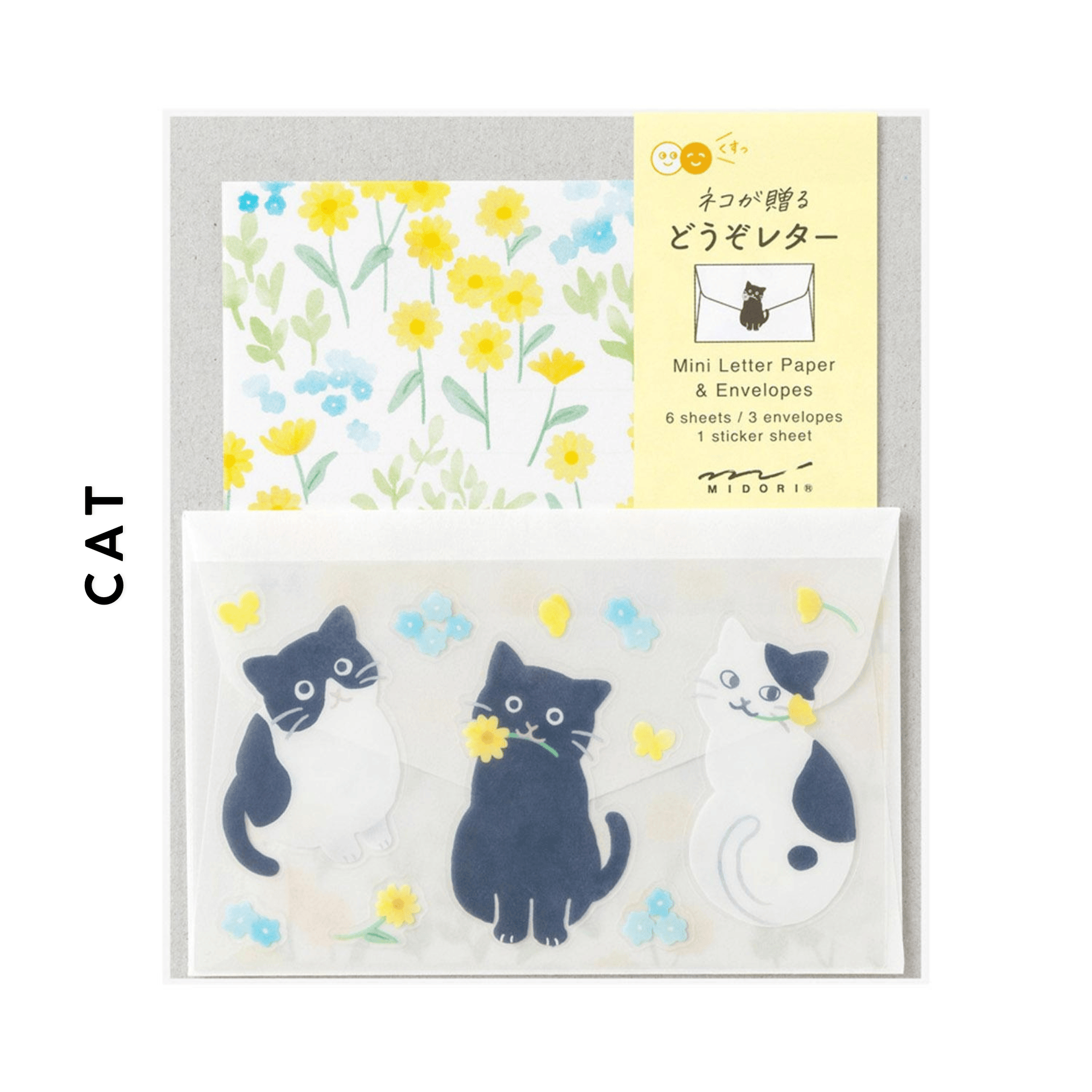 Midori Carte da lettere Mini set Paper & Envelops Midori
