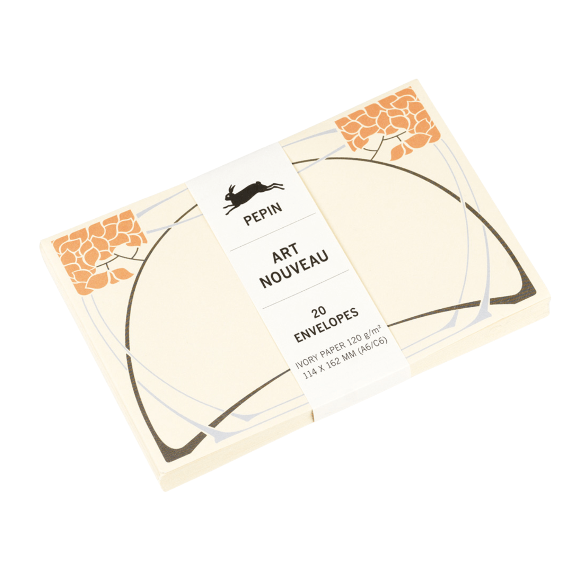Pepin Press Carte da lettere Set 20 Buste Art Nouveau