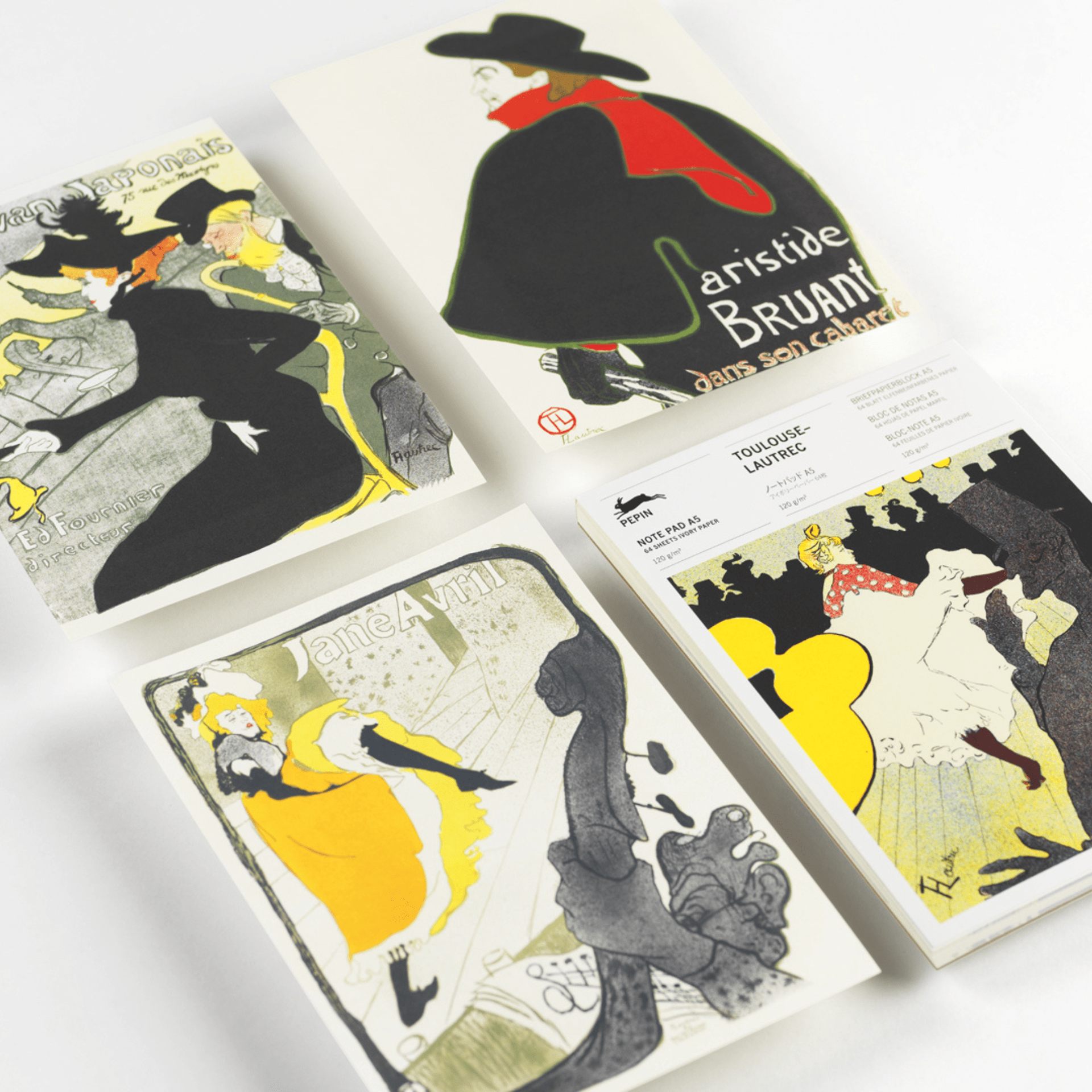 Pepin Press Carte da lettere Set 20 Buste Toulouse Lautrec