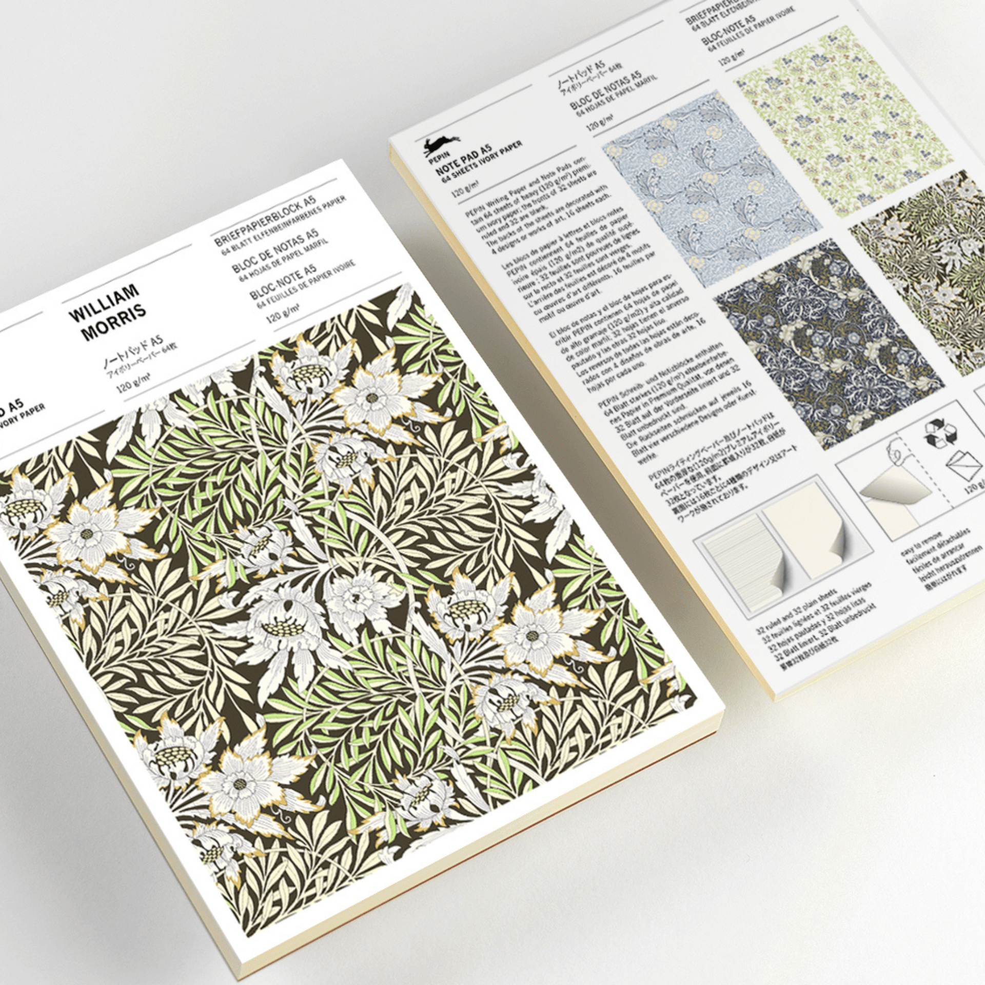 Pepin Press Carte da lettere Set 20 Buste William Morris