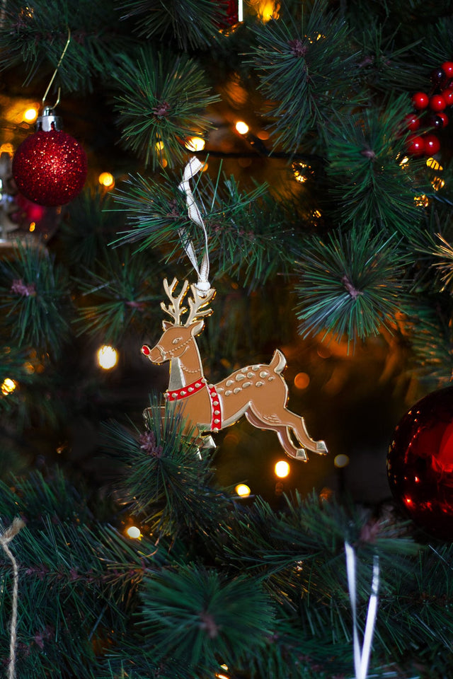 All The Way To Say Christmas Ornament Santa's Deer