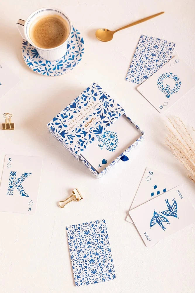 All The Way To Say Coffee Table Games Carte da gioco - Blue Swallows