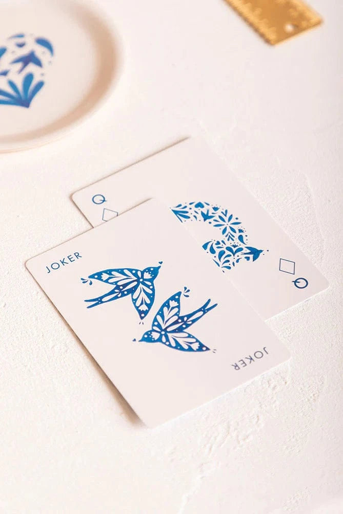 All The Way To Say Coffee Table Games Carte da gioco - Blue Swallows