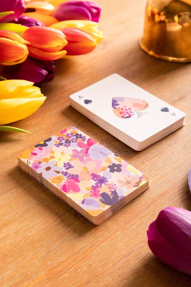 All The Way To Say Coffee Table Games Carte da gioco - Flower Garden