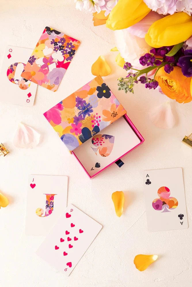 All The Way To Say Coffee Table Games Carte da gioco - Flower Garden