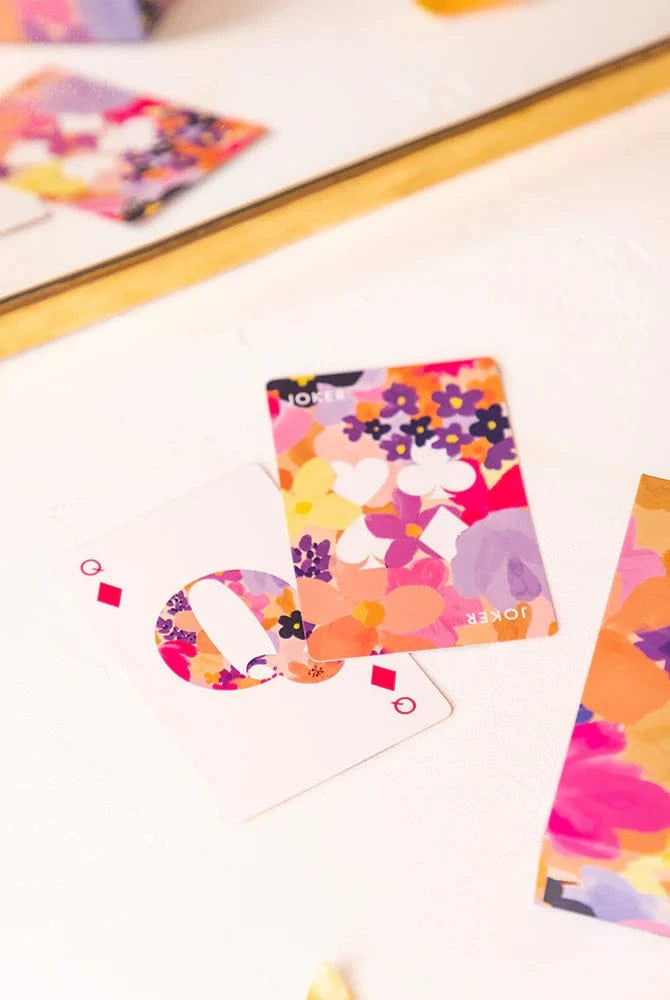 All The Way To Say Coffee Table Games Carte da gioco - Flower Garden